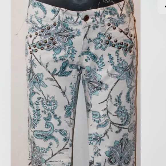 NWT Ralph Lauren Denim & Supply Skinny 24 X 32  Floral Summer Skinny Jeans - Picture 9 of 13